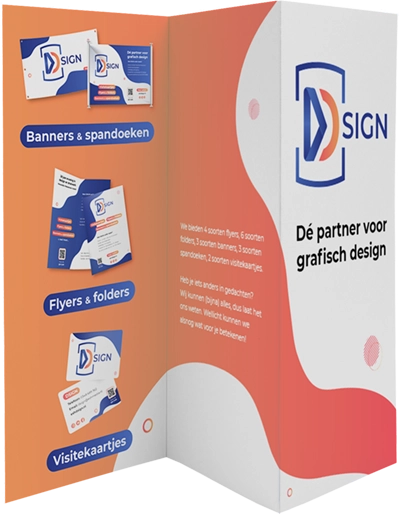 DSIGN Folders drieluik ontwerp