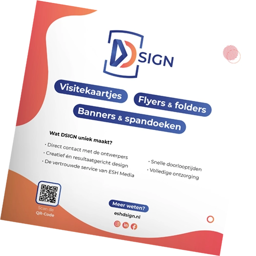 DSIGN vierkante flyer visual